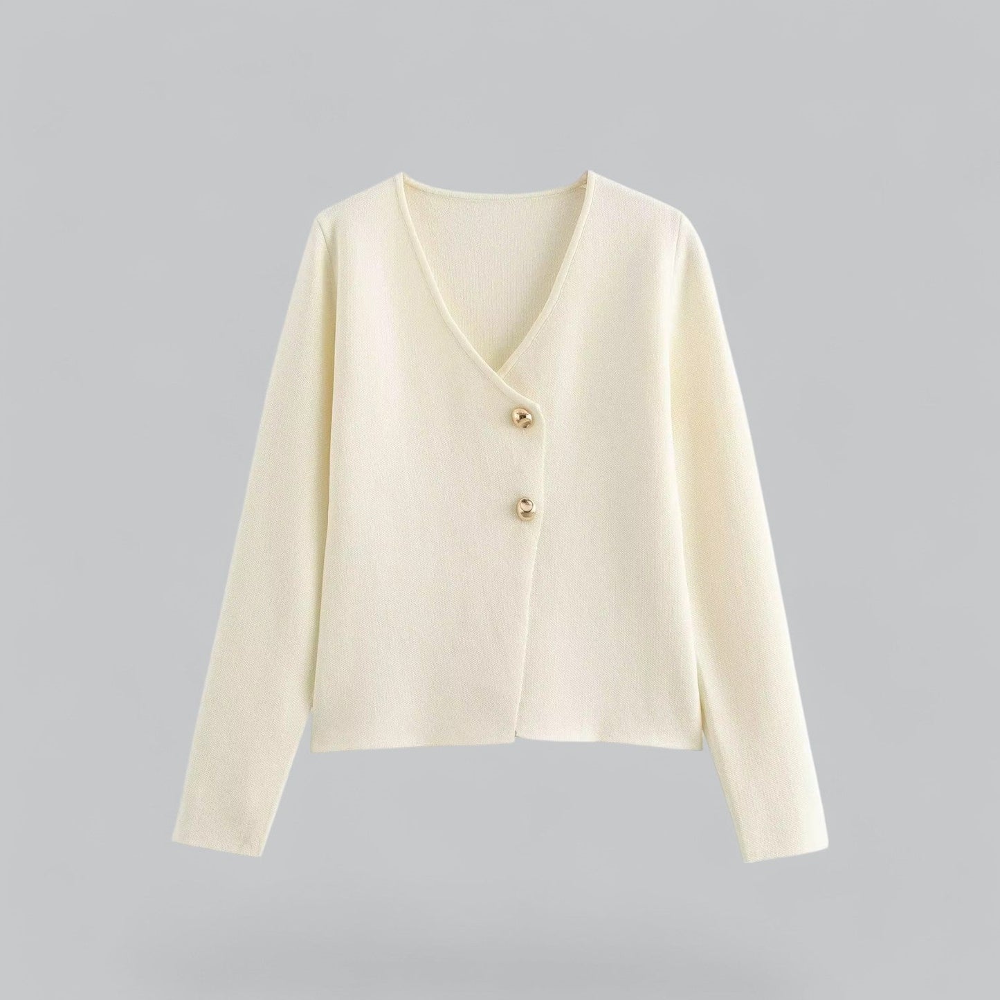 Lightweight V-Neck Button Cardigan