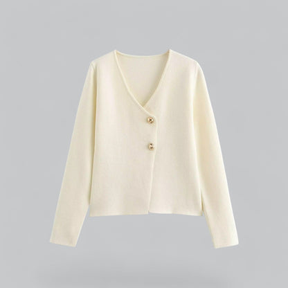 Lightweight V-Neck Button Cardigan