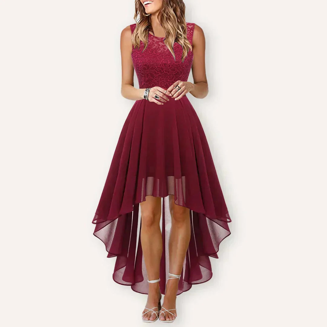 Lightweight V-Neck High-Low Dress