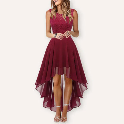 Lightweight V-Neck High-Low Dress