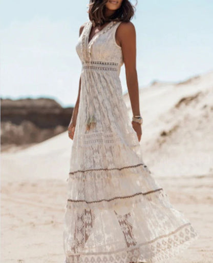 Lightweight V-Neck Maxi Dress