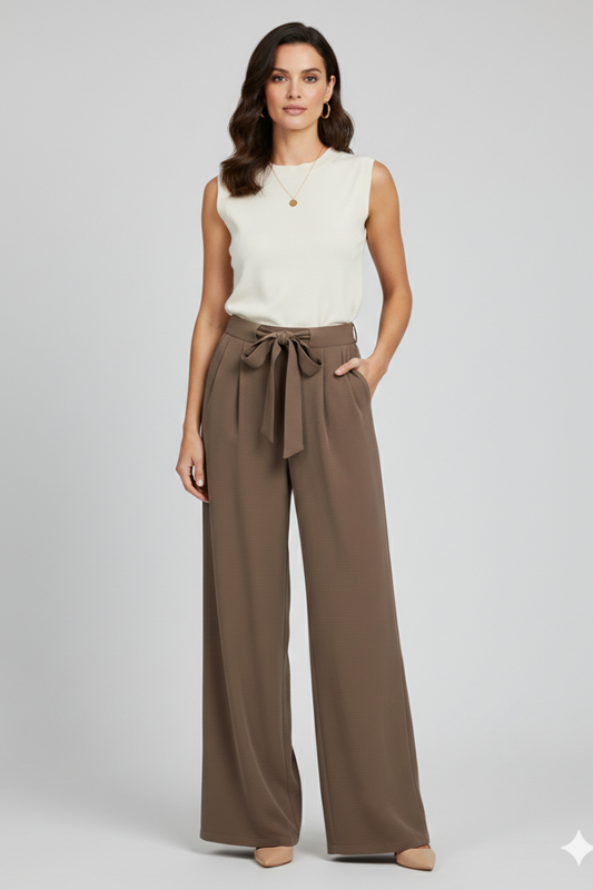 Lightweight Wide-Leg Palazzo Pants