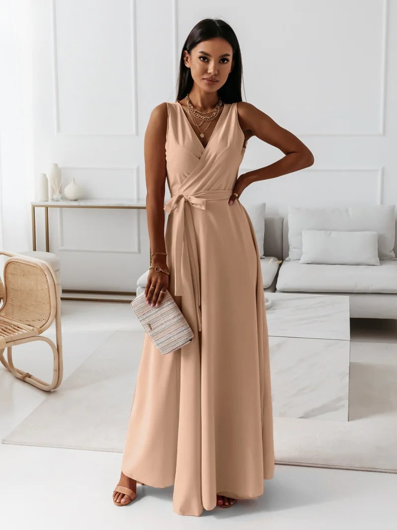 Lightweight Wrap Floral Maxi Dress