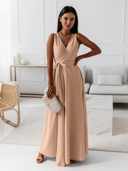 Lightweight Wrap Floral Maxi Dress