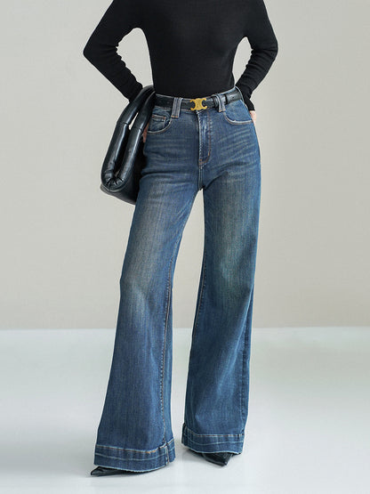 Mid-Waist Slight Stretch Bootcut Jeans