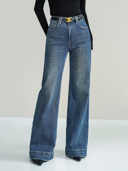 Mid-Waist Slight Stretch Bootcut Jeans