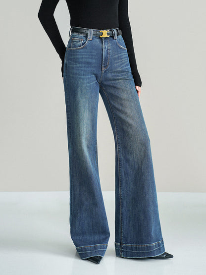 Mid-Waist Slight Stretch Bootcut Jeans