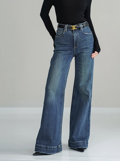 Mid-Waist Slight Stretch Bootcut Jeans