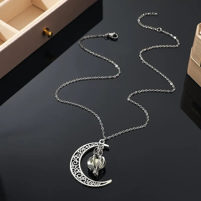 Moonstone Iridescent Glow Necklace