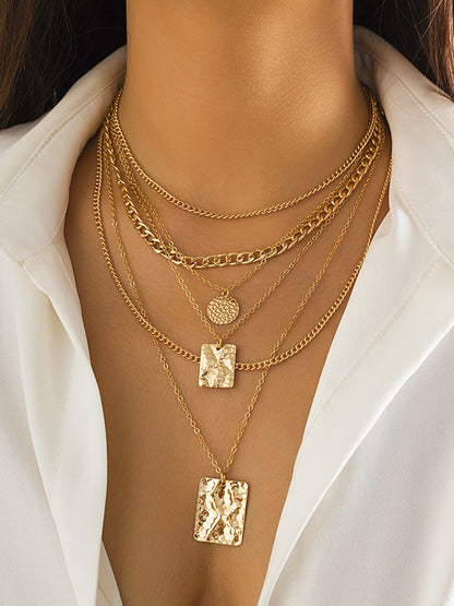 Multi Strand Adjustable Gold Necklace