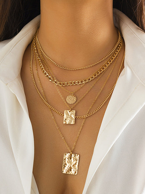 Multi Strand Adjustable Gold Necklace