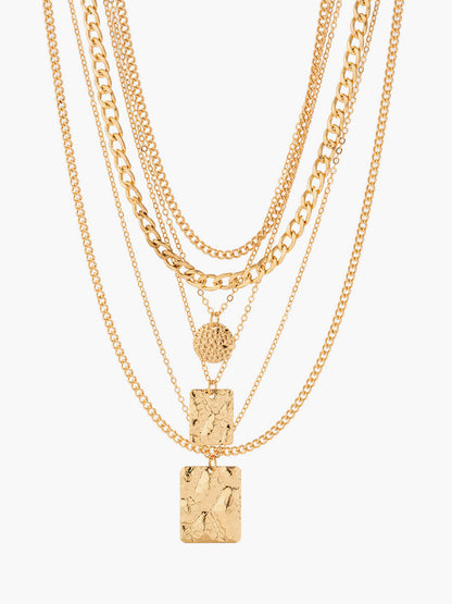 Multi Strand Adjustable Gold Necklace
