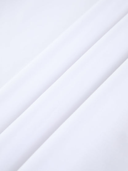 Open Back V-Neck White Maxi Dress