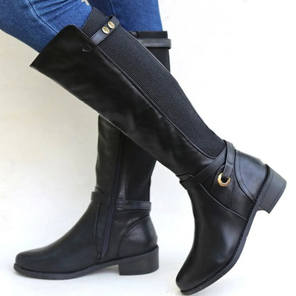 Orthopedic Leather Black Ankle Boots
