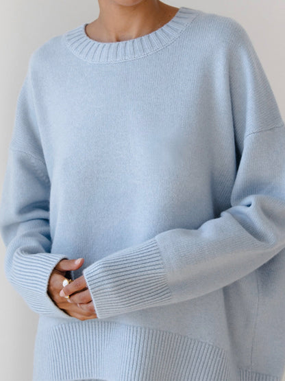 Oversized Knit Pullover Sweater