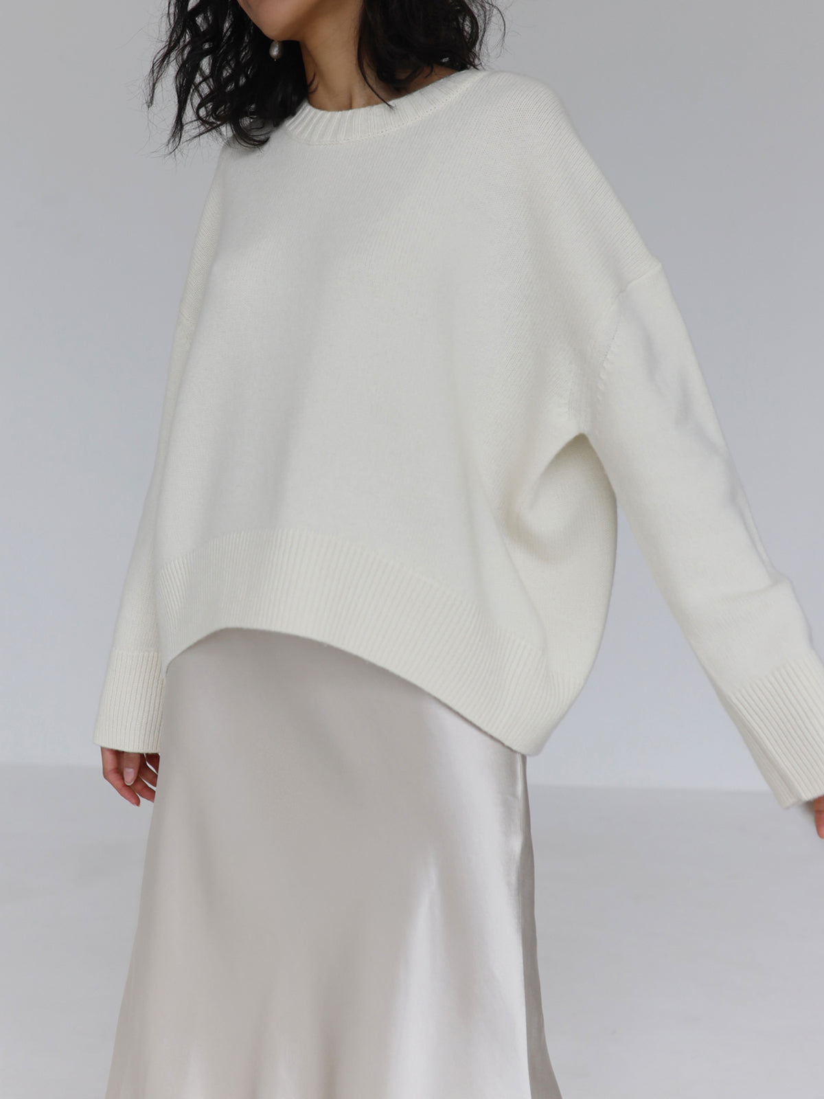 Oversized Knit Pullover Sweater
