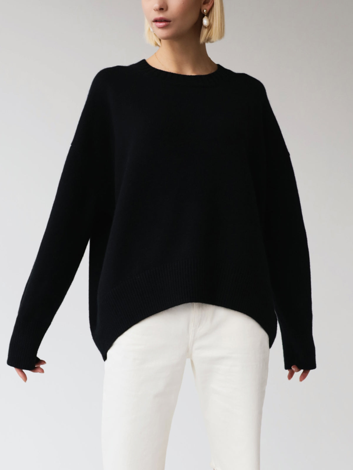 Oversized Knit Pullover Sweater