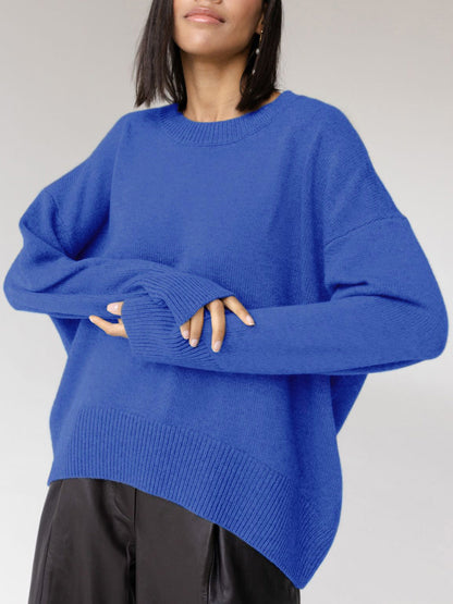 Oversized Knit Pullover Sweater