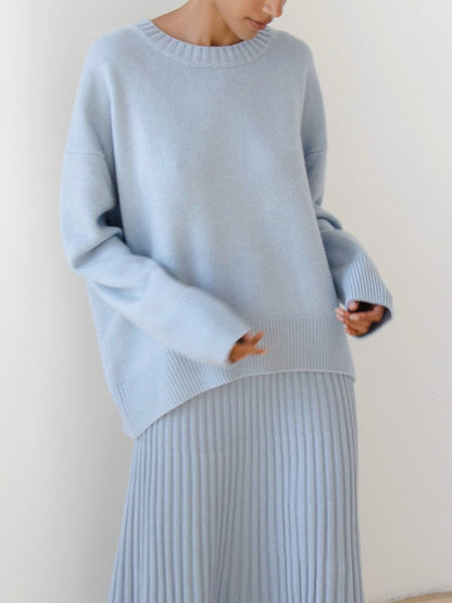 Oversized Knit Pullover Sweater