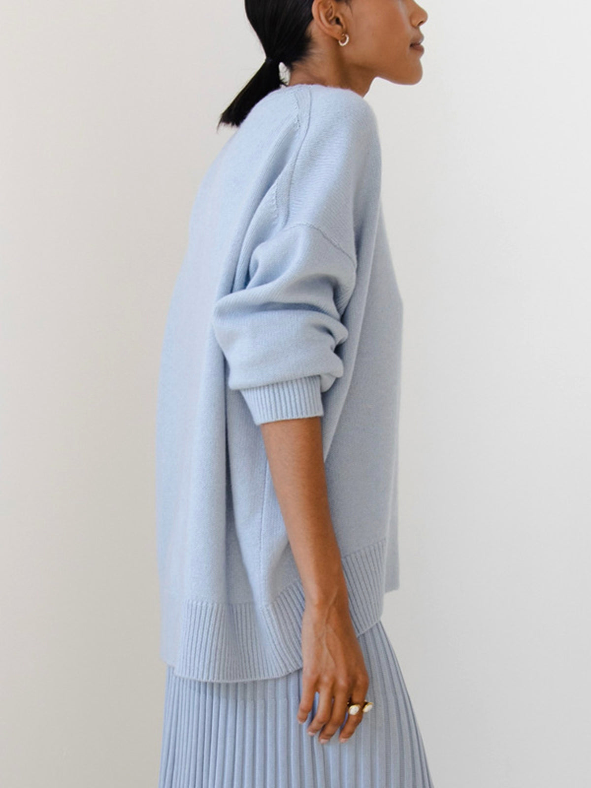 Oversized Knit Pullover Sweater