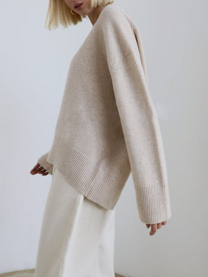 Oversized Knit Pullover Sweater