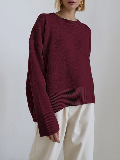 Oversized Knit Pullover Sweater