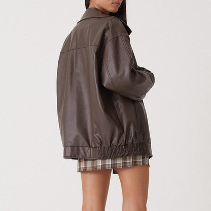Oversized Zip-Up Casual Jacket