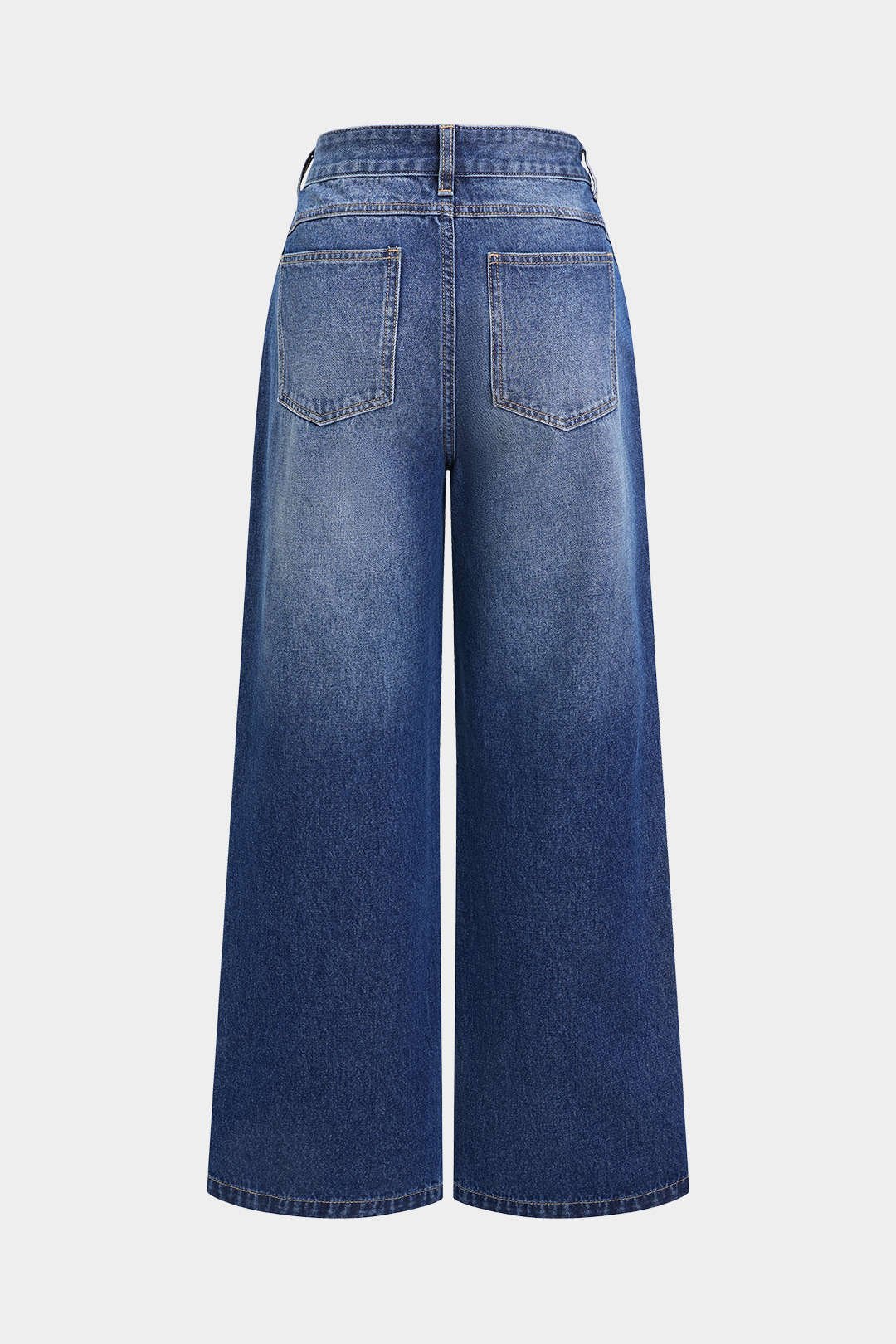 Patchwork Design Slim Fit Denim Jeans