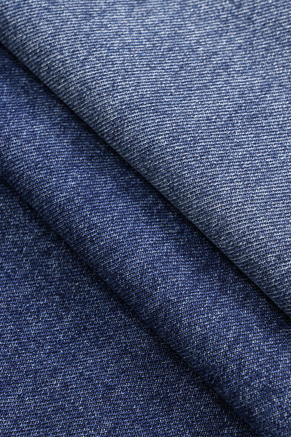 Patchwork Design Slim Fit Denim Jeans