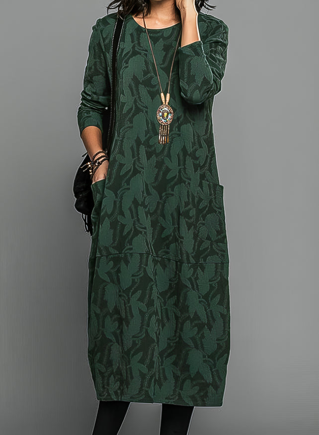 Printed Midi Wedding Guest Dress