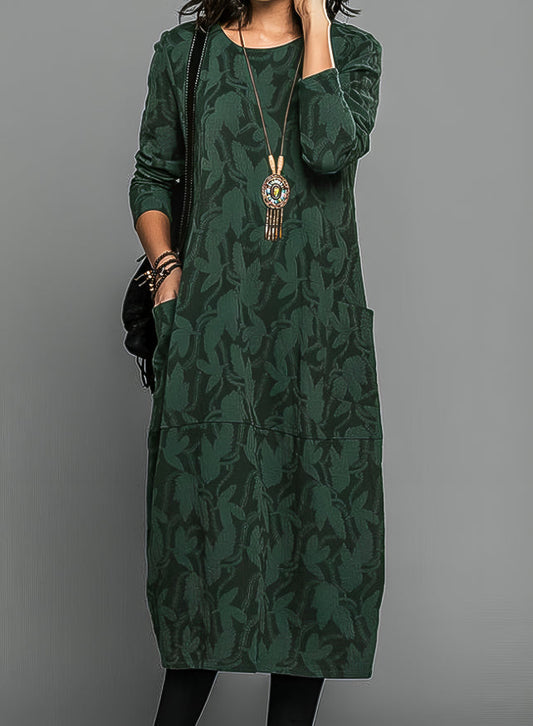 Printed Midi Wedding Guest Dress