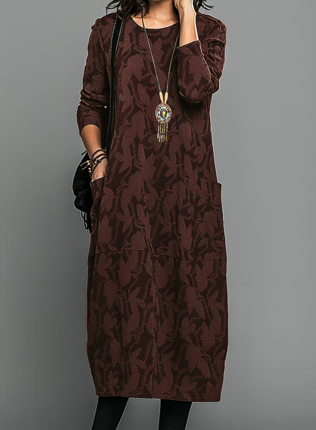 Printed Midi Wedding Guest Dress