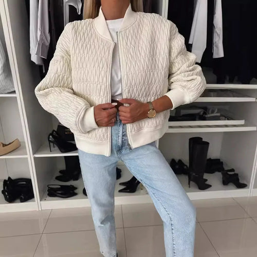 Quilted Medium Weight Zip Jacket