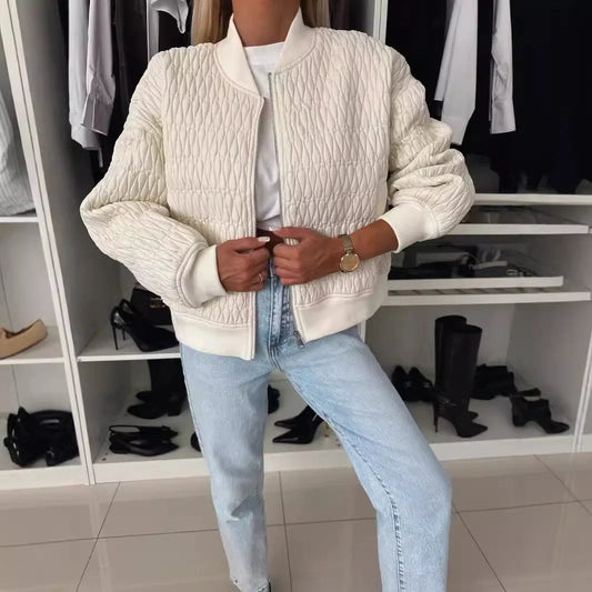 Quilted Medium Weight Zip Jacket