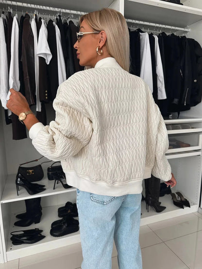 Quilted Medium Weight Zip Jacket