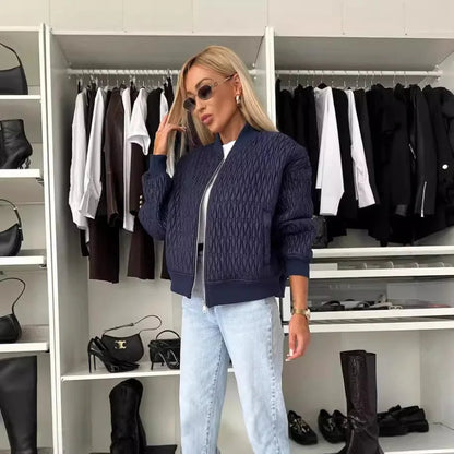 Quilted Medium Weight Zip Jacket