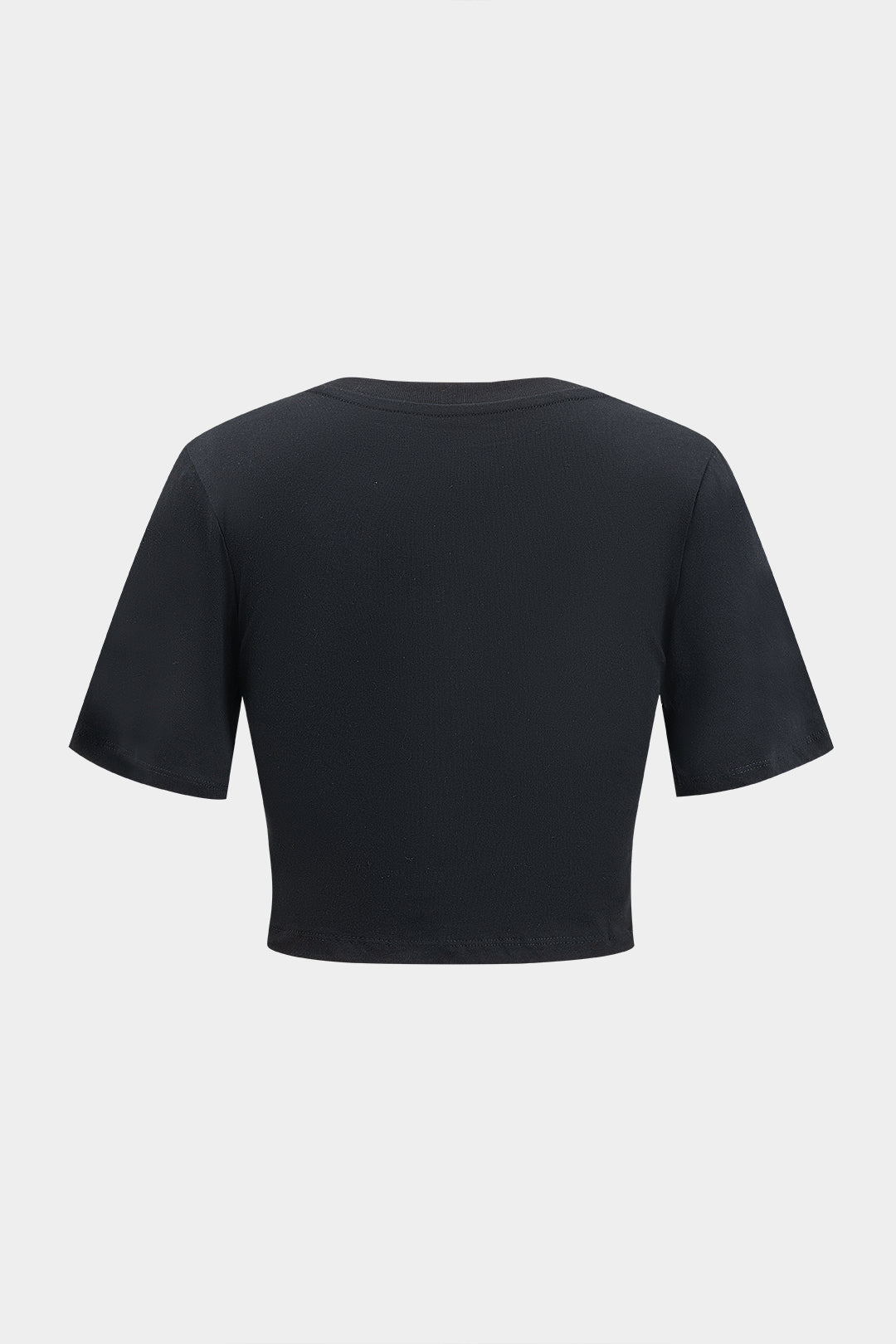 Rhinestone Embellished Cotton T-Shirt
