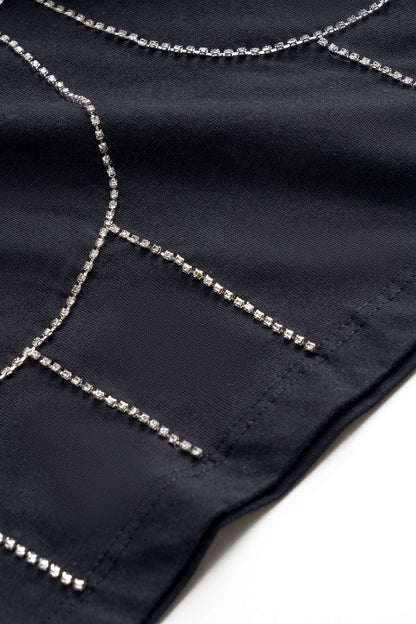 Rhinestone Embellished Cotton T-Shirt