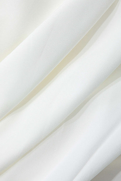 Ruched Mock Neck Maxi Dress