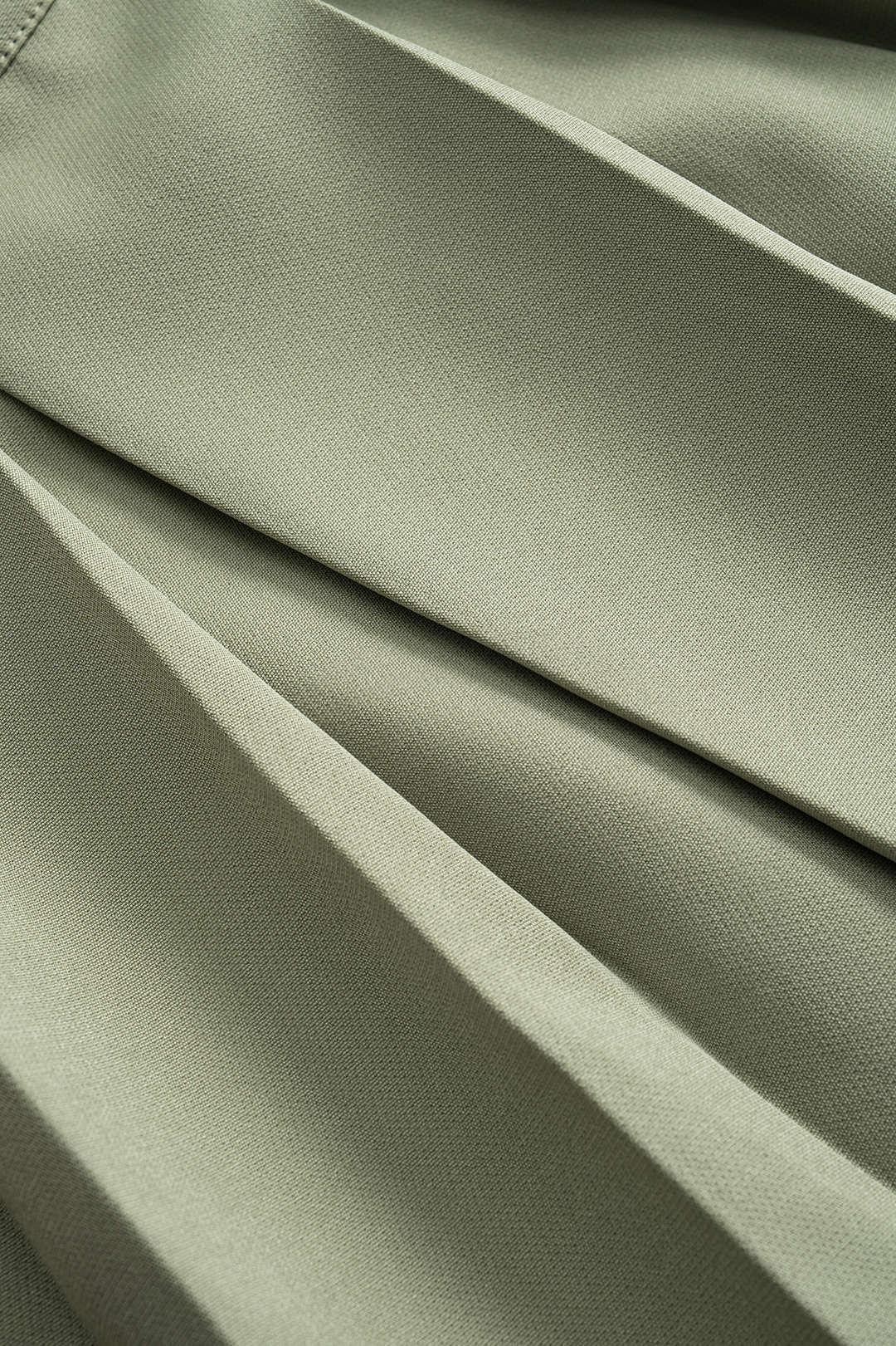 Ruched Stretch Fabric Zippered Skirt