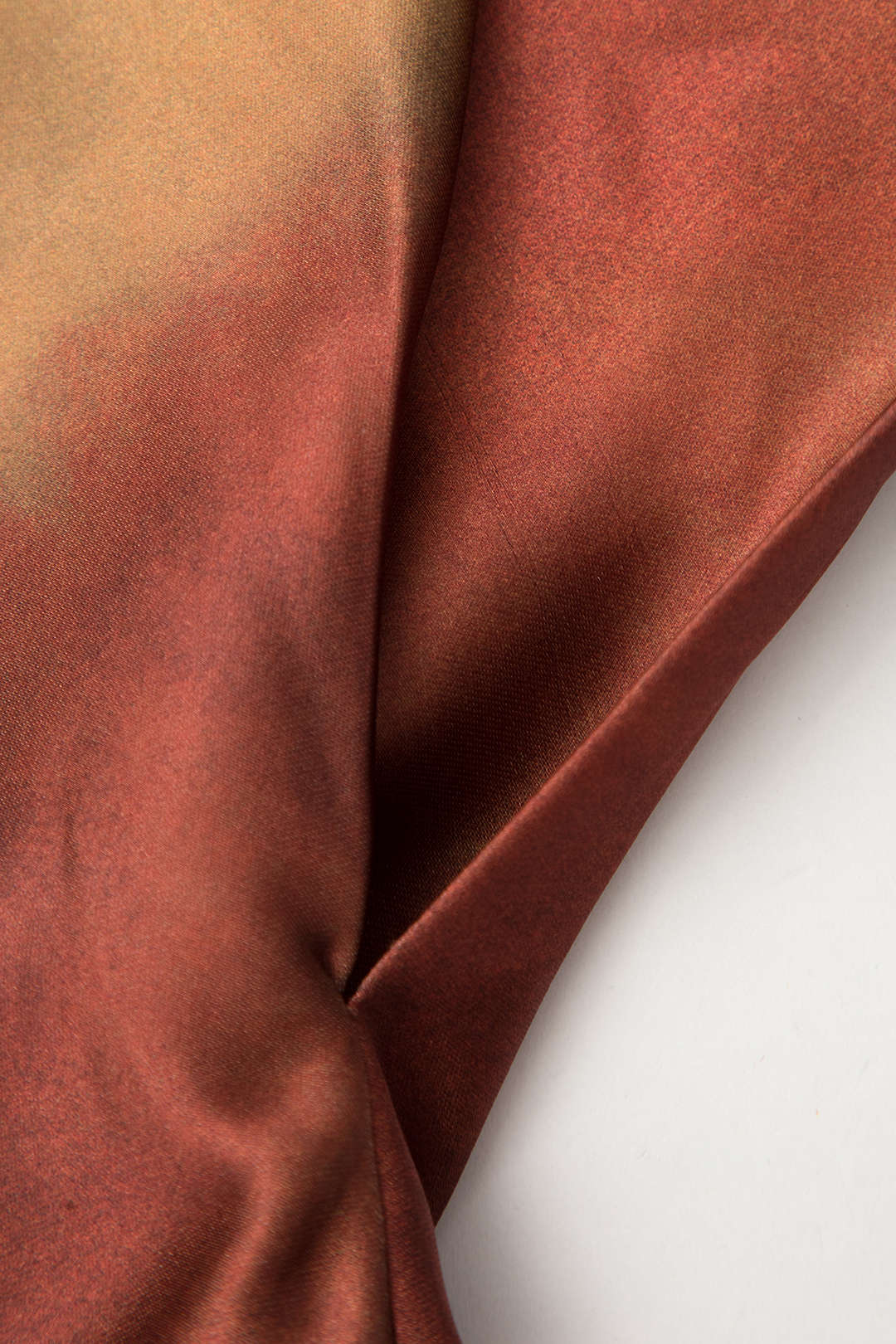 Satin Cowl Neck Asymmetric Maxi Dress