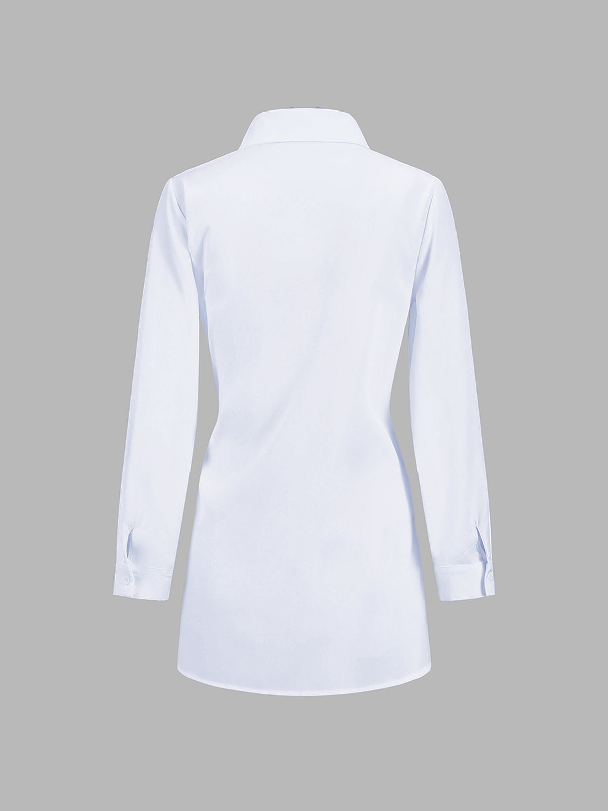 Semi-Sheer Woven Button Down Shirt