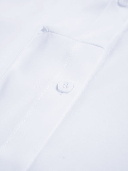 Semi-Sheer Woven Button Down Shirt