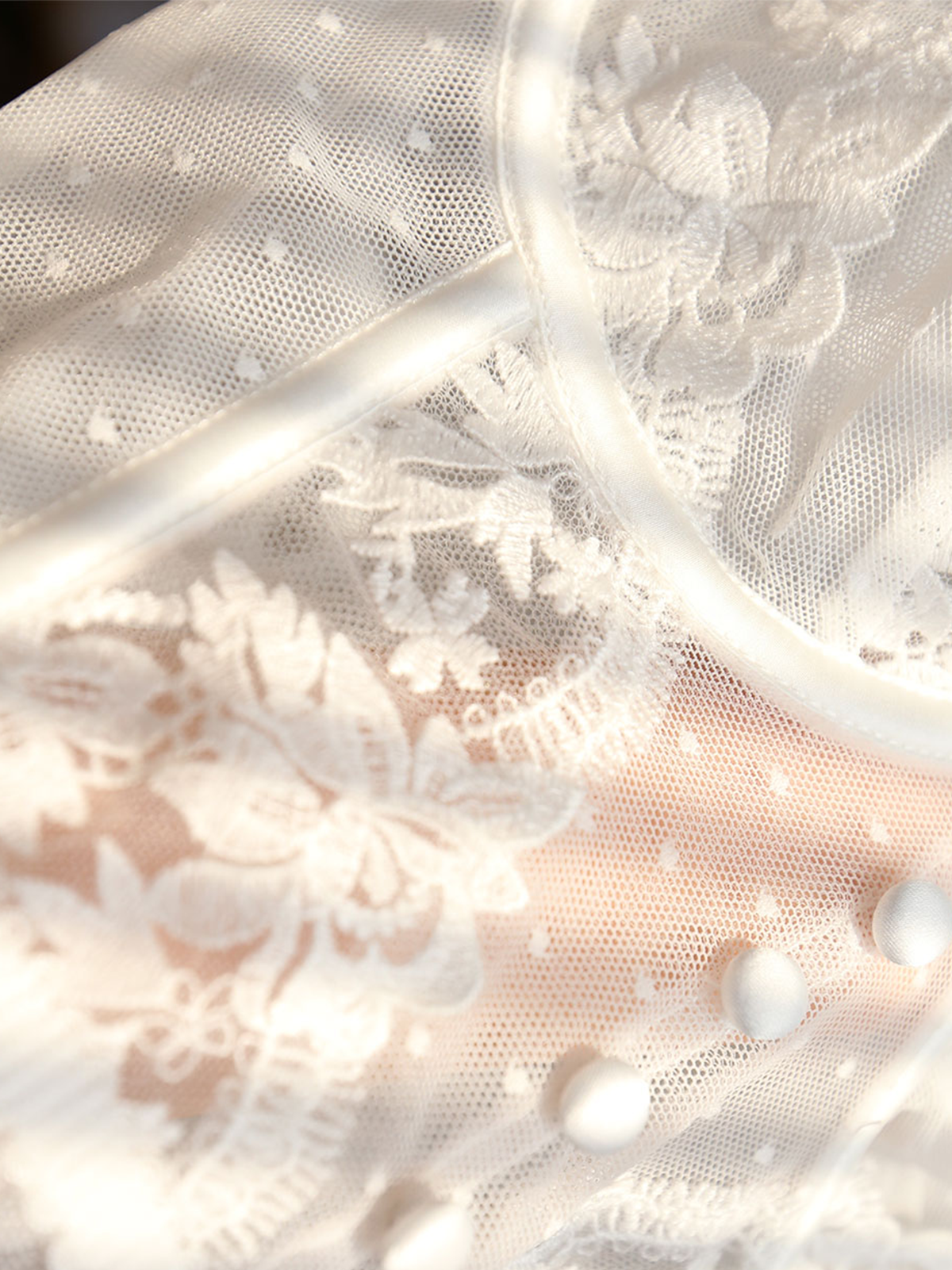 Sheer Lace Mesh Corset Crop Top