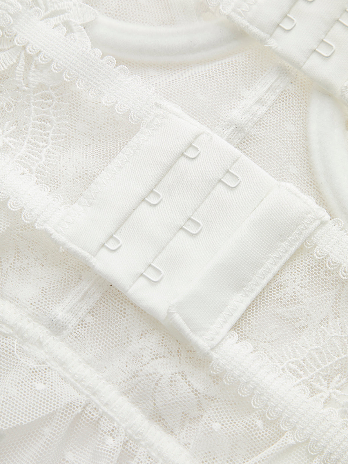 Sheer Lace Mesh Corset Crop Top