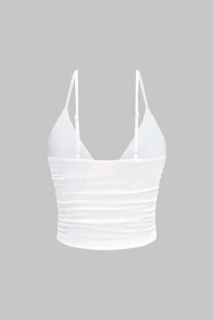 Silky V-Neck Sleeveless Women's Top