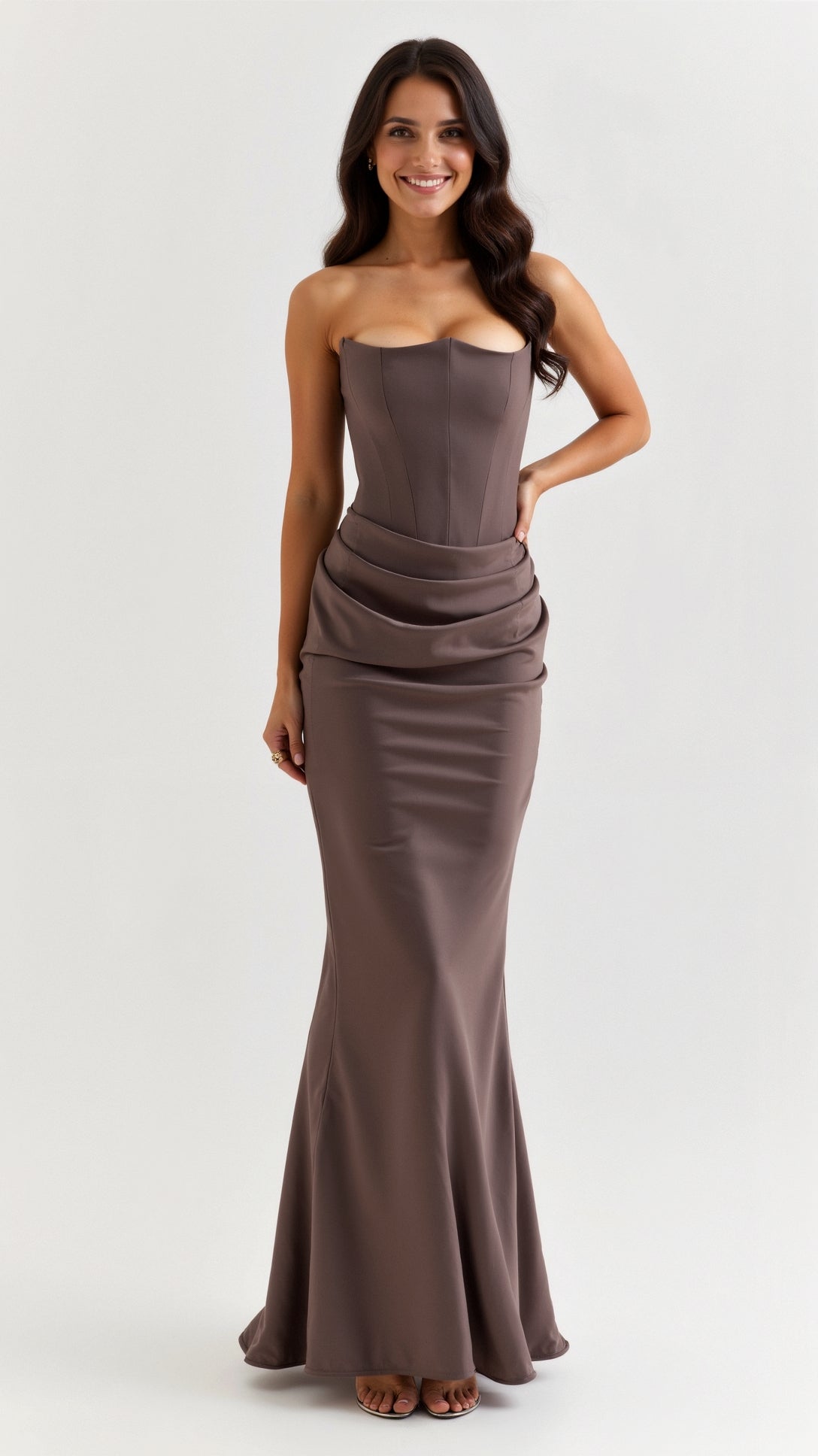 Sleek Column Maxi Dress