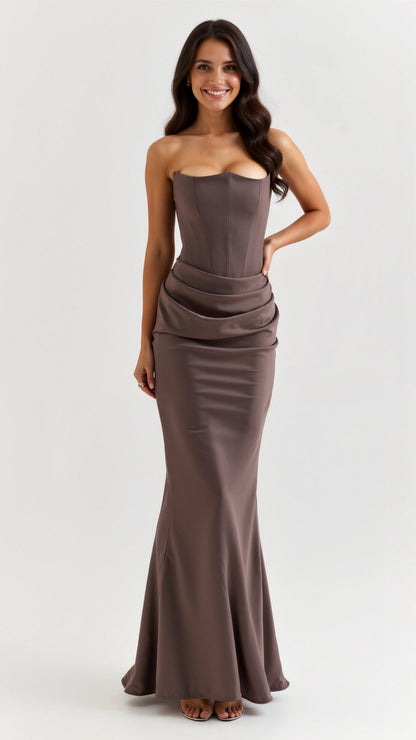 Sleek Column Maxi Dress