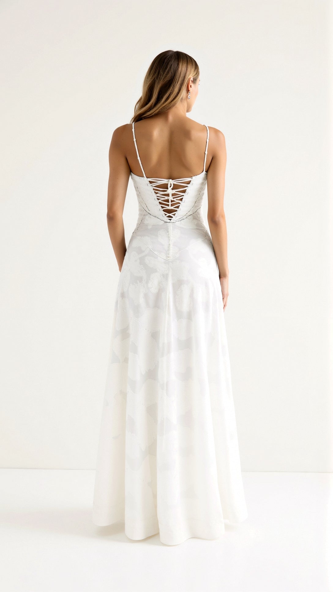 Sleek V-Neck Slip Maxi Dress