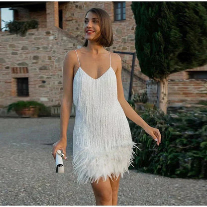 Sleeveless Sequin Mini Cocktail Dress